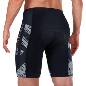 Sportneer Padded Bike Shorts for Men – 4D Padding Mens Bicycle Cycling Biking Clothing Shorts, Breathable and Absorbent(Grey)