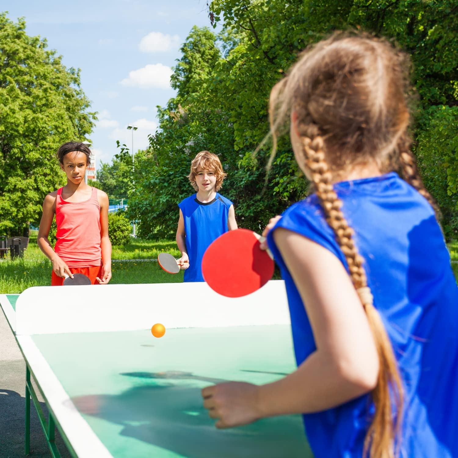 image:imageSportneer Ping Pong Paddles Set Table Tennis Paddle 2 Table Tennis Paddles and 4 Balls Portable Ping Pong Racket Set for Adult IndoorOutdoor Play with Storage BagBest Gift for Boys and Girls