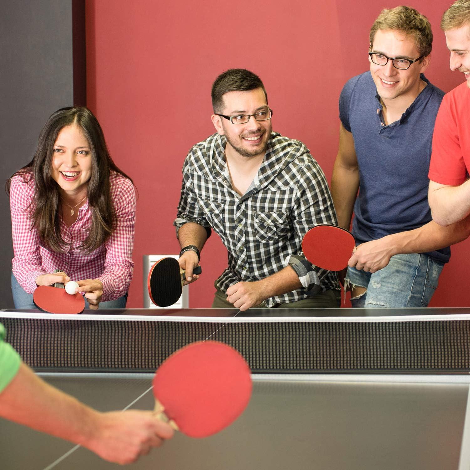 image:imageSportneer Ping Pong Paddles Set Table Tennis Paddle 2 Table Tennis Paddles and 4 Balls Portable Ping Pong Racket Set for Adult IndoorOutdoor Play with Storage BagBest Gift for Boys and Girls