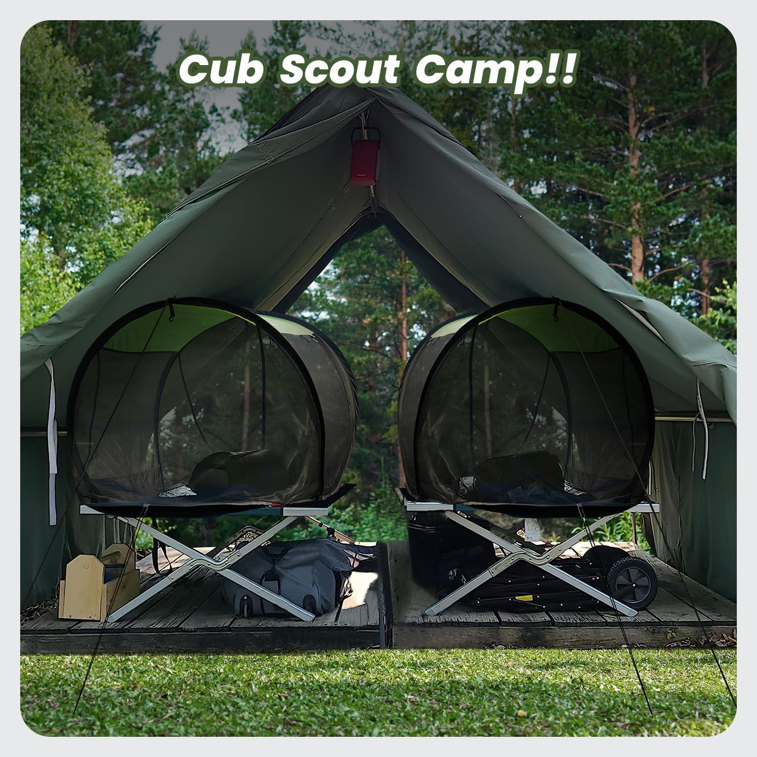 image:imageSportneer PopUp Mosquito Net Tent Portable Foldable Mosquito Tent with Bug Screen Net Adults Kids for Camping Cot 1 Person Camping Tent for Bed