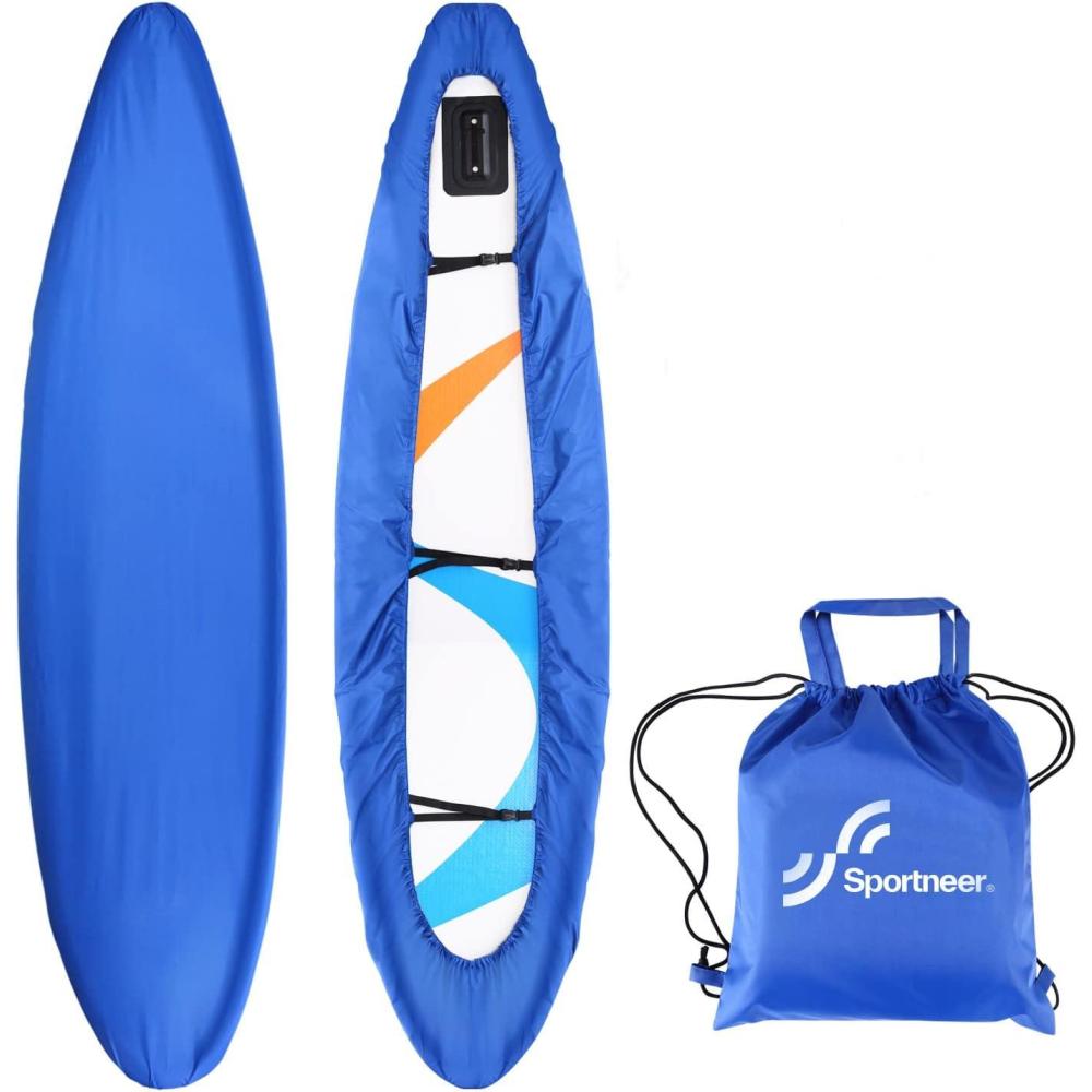image:imageKayak Cover Sportneer Waterproof Kayak Covers 93105ft Kayak Cover UV Sunblock Shield Protector Kayak Canoe Boat for Indoor Outdoor Storage with Storage Bag 3 Adjustable Bands