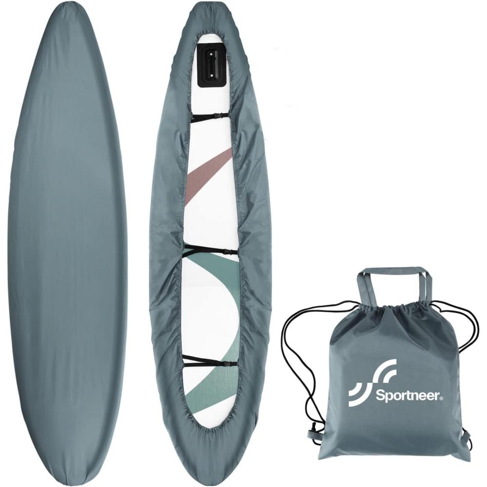 image:imageKayak Cover Sportneer Waterproof Kayak Covers for Outdoor Storage 93105ft Kayak Cover UV Sunblock Shield Protector Kayak Canoe Boat Accessories for Outdoor with Storage Bag 3 Adjustable Bands