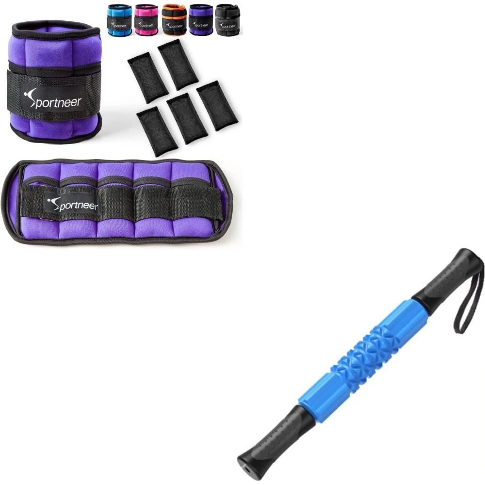 image:imageSportneer Adjustable Ankle WeightsHandheld EVA Foam Roller Massage Stick