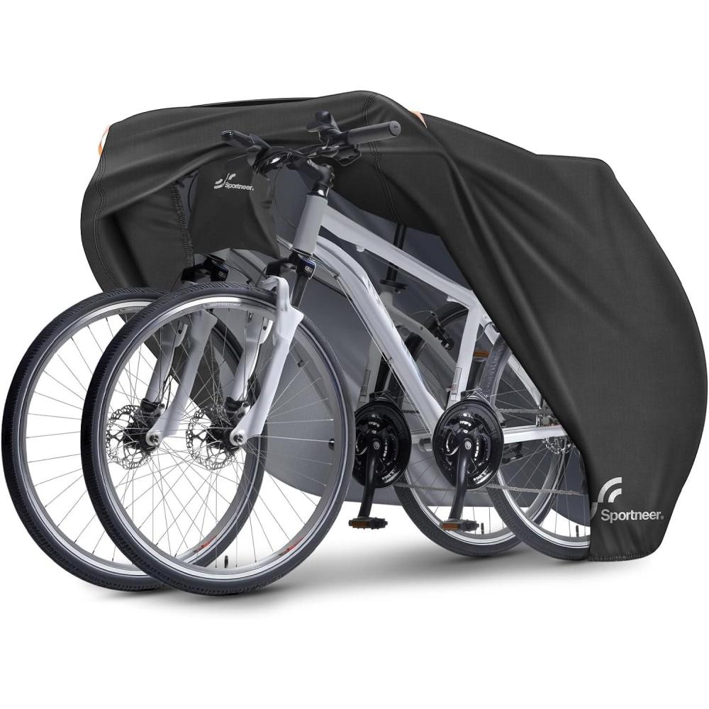 image:imageSportneer Bike Cover 190T Waterproof Outdoor Bicycle Covers for Preventing Rain Sun UV Dust Wind with Antitheft Lock Holes and Storage Bag for Mountain Road Electric BikePolyester210T