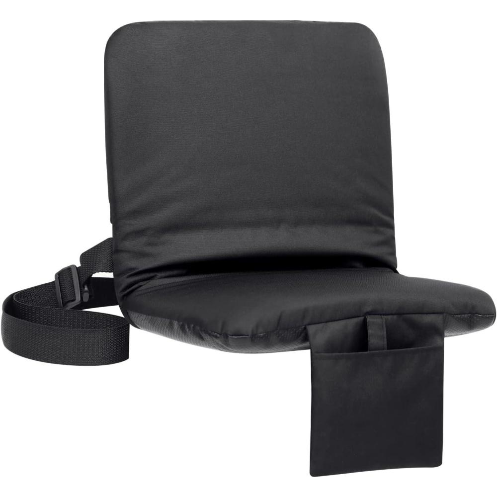 image:imageSportneer Stadium Seat with Back Support Bleacher Chairs with Back and Cushion Bleacher Seat Portable Stadium Chair for Bleachers with Shoulder Strap and 6 Reclining Positions for Sport Events