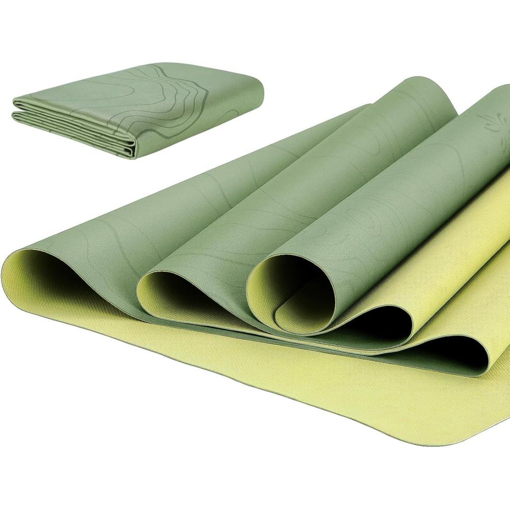 image:imageSportneer Yoga Mat Pro Non Slip AntiTear Workout Mat for Women and Men Yoga Fitness amp Exercise Mat for All Types of Yoga Pilates Floor Exercises 72x24