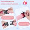 Back Board Kids Swim Belt: Sportneer Swimming Training Belt Swim Trainer Adjustable Layers Thicken Foam Training Board Pool Floaties for Kids Swimming Beginners Floats Swim Lessons Equipment(Pink)