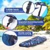 Kayak Cover 9.3-10.5ft, Sportneer Waterproof Boat Covers, Kayak Cockpit Cover for Outdoor Storage, 300D Dust Canoe Cover-UV Sunblock Shield Protector Kayak Canoe Cockpit Accessories for Indoor Outdoor