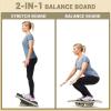 Resistance Bands for Working Out Women Bundle with Adjustable 2-in-1 Slant Board for Balance Training Stretching Physical Therapy Standing Desk