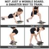 Sportneer 2-in-1 Balance Board – Adjustable Wobble & Slant Board for Core Strength, Stretching, Rehab, Standing Desk, Home Gym Workout(Black)