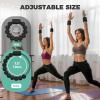 Sportneer Adjustable Wrist Weights for Women Men – Arm Weights Knob Silicone Pilates weights, Weighted Bracelet for Walking, Running, Workout, Yoga, Water Aerobics, Pool Exercises, Set of 2 (1LB Each)(Black)
