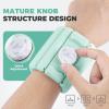 Sportneer Adjustable Wrist Weights for Women Men – Arm Weights Knob Silicone Pilates weights, Weighted Bracelet for Walking, Running, Workout, Yoga, Water Aerobics, Pool Exercises, Set of 2 (1LB Each)(Green)