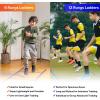 Sportneer Agility Ladder Speed Training Set 12 Rungs 20ft Detachable Exercise Ladders in 2pcs (6 rungs Each) with Ground Stakes for Soccer Football Footwork Training Ladder with Carry Bag(Orange)