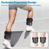 Sportneer Ankle Weights for Men Women Kids Strength Training,10 lbs/Pair Leg Weights Set Comfortable and Soft Perfect for Dancing Running Walking Fitness Workout(Black)