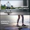 Sportneer Balance Board – 7 Modes Wobble Board with Adjustable Stoppers – Exercise Balancing Stability Trainer for Improve Balance, Surf Trainer & Physical Therapy – Roller and 2.8” Ball Included(Yellow & Black)