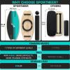Sportneer Balance Board – 7 Modes Wobble Board with Adjustable Stoppers – Exercise Balancing Stability Trainer for Improve Balance, Surf Trainer & Physical Therapy – Roller and 2.8” Ball Included(Turquoise)