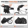 Sportneer Bike Cover: 190T Waterproof Outdoor Bicycle Covers for Preventing Rain Sun UV Dust Wind with Anti-theft Lock Holes and Storage Bag for Mountain Road Electric Bike(Polyester-210T)