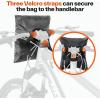 Sportneer Bike Cover: 190T Waterproof Outdoor Bicycle Covers for Preventing Rain Sun UV Dust Wind with Anti-theft Lock Holes and Storage Bag for Mountain Road Electric Bike(190T-Black and Silver)