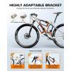 Sportneer Bike Lock – 18mm Shackle Heavy Duty Anti Theft Bike U Locks with 6ft Security Steel Cable – Bicycle U-Locks with Keys & Sturdy Mounting Bracket for Road, Mountain, Electric & Folding Bike