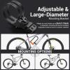 Sportneer Bike Lock: Heavy Duty Bike U Lock with 6ft Security Steel Cable – 18mm Shackle Bicycle U-Locks with Keys and Sturdy Mounting Bracket for Road Mountain Bike Bicycle, Size 11.5”x6.25”(Black+Orange)