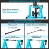 Sportneer Bike Trainer – Magnetic Stationary Bike Stand for 26-28″ & 700C Wheels – Adjustable 6 Level Resistance Bike Trainer Stand for Indoor Riding with Quick Release Lever & Front Wheel Riser Block(Blue)