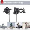 Sportneer Bike Trainer – Magnetic Stationary Stand for 26-28″ & 700C Wheels – 8 Level Resistance Portable Stainless Steel Indoor Trainer with Quick Release Lever & Front Wheel Riser Block