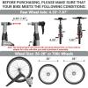 Sportneer Bike Trainer – Portable Fluid Stationary Bike Stand for Indoor Riding, Bike Trainer Stand with 26-28″ & 700C Wheels, Quick Release Lever & Adjustable Rubber Feet, Foldable Storage