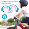 Sportneer Cable Lock: 4 Digit Resettable Combination High Security Bike Locks Heavy Duty Anti Theft – 25.6inch Long Colorful & Keyless Bicycle Lock for Kid’s Bike – Blue(Blue)