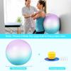 Sportneer Extra Thick Exercise Ball – 25.6”Yoga Ball with Quick Pump – Anti-Burst and Slip Resistant Fitness Ball Chair for Pregnancy and Physical Therapy