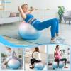 Sportneer Extra Thick Exercise Ball – 25.6”Yoga Ball with Quick Pump – Anti-Burst and Slip Resistant Fitness Ball Chair for Pregnancy and Physical Therapy(Pink Blue)