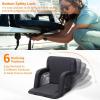 Sportneer Heated Stadium Seats for Bleachers with Back Support, Bleacher Chairs with Back and Cushion, 3 Levels of Heat Bleacher Seat Foldable Stadium Chair for Outdoor Sport Events, NO Power Bank