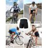 Sportneer Padded Bike Shorts for Men 3D Padding Men’s Cycling Biking Underwear Anti-Slip Design Breathable & Adsorbent(Black Wtih Blue Lines)