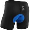 Sportneer Padded Bike Shorts for Men 3D Padding Men’s Cycling Biking Underwear Anti-Slip Design Breathable & Adsorbent(Black Wtih Blue Lines)