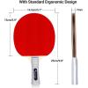 Sportneer Ping Pong Paddles Set, Table Tennis Paddle, 2 Table Tennis Paddles and 4 Balls, Portable Ping Pong Racket Set for Adult Indoor/Outdoor Play, with Storage Bag,Best Gift for Boys and Girls