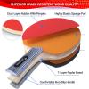 Sportneer Ping Pong Paddles Set, Table Tennis Paddle, 2 Table Tennis Paddles and 4 Balls, Portable Ping Pong Racket Set for Adult Indoor/Outdoor Play, with Storage Bag,Best Gift for Boys and Girls