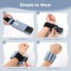 Sportneer S-Shaped Wrist Weights Set of 2 (1LB/2LB Each) for Women Men Comfortable Arm Leg Weight for Pilates, Running, Walking, Workout, Yoga, Water Aerobics, Pool Exercises(Misty Blue)