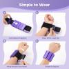 Sportneer S-Shaped Wrist Weights Set of 2 (1LB/2LB Each) for Women Men Comfortable Arm Leg Weight for Pilates, Running, Walking, Workout, Yoga, Water Aerobics, Pool Exercises(Halo Violet)