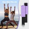 Sportneer S-Shaped Wrist Weights Set of 2 (1LB/2LB Each) for Women Men Comfortable Arm Leg Weight for Pilates, Running, Walking, Workout, Yoga, Water Aerobics, Pool Exercises(Aura Lavender)