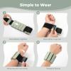 Sportneer S-Shaped Wrist Weights Set of 2 (1LB/2LB Each) for Women Men Comfortable Arm Leg Weight for Pilates, Running, Walking, Workout, Yoga, Water Aerobics, Pool Exercises(Dusty Matcha)