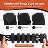 Sportneer S-Shaped Wrist Weights Set of 2 (1LB/2LB Each) for Women Men Comfortable Arm Leg Weight for Pilates, Running, Walking, Workout, Yoga, Water Aerobics, Pool Exercises(Twilight Black)