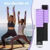 Sportneer S-Shaped Wrist Weights Set of 2 (1LB/2LB Each) for Women Men Comfortable Arm Leg Weight for Pilates, Running, Walking, Workout, Yoga, Water Aerobics, Pool Exercises(Purple)