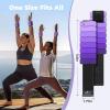 Sportneer S-Shaped Wrist Weights Set of 2 (1LB/2LB Each) for Women Men Comfortable Arm Leg Weight for Pilates, Running, Walking, Workout, Yoga, Water Aerobics, Pool Exercises(Halo Violet)