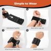Sportneer S-Shaped Wrist Weights Set of 2 (1LB/2LB Each) for Women Men Comfortable Arm Leg Weight for Pilates, Running, Walking, Workout, Yoga, Water Aerobics, Pool Exercises(Twilight Black)