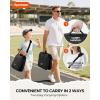 Sportneer Stadium Seats with Back Support: 6 Reclining Position Folding Bleacher Chairs with Back and Cushion – Padded Bleacher Seats with Shoulder Strap & Storage pocket for Events, Outdoors, Camping(Black  2 Pack)