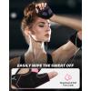 Sportneer Workout Gloves for Men & Women, Full Palm Protection Breathable Exercise Gloves w/Curved Open Back, Lightweight Fitness Gloves for Pull Up, Dumbbells, Cycling, Rowing(Black-Pink)