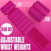 Sportneer Wrist & Ankle Weights for Women Men – 1 Pair (1 lb/2 lb Each) | Adjustable Weighted Bracelet Silicone Bangles for Yoga, Dance, Pilates, Cardio, Aerobics, Gym, Pool Exercises and Jogging(Pink Flash)