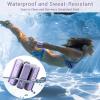 Sportneer Wrist & Ankle Weights for Women Men – 1 Pair (1 lb/2 lb Each) | Adjustable Weighted Bracelet Silicone Bangles for Yoga, Dance, Pilates, Cardio, Aerobics, Gym, Pool Exercises and Jogging(Soft Lavender)