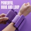 Sportneer Wrist & Ankle Weights for Women Men – 1 Pair (1 lb/2 lb Each) | Adjustable Weighted Bracelet Silicone Bangles for Yoga, Dance, Pilates, Cardio, Aerobics, Gym, Pool Exercises and Jogging(Punk Purple)