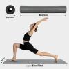 Sportneer Yoga Mat – Pro Non Slip Anti-Tear Workout Mat for Women and Men- 4mm Thick Large Eco-Friendly Exercise Mat for Yoga, Pilates & Floor Exercise, Grey (72″x24″)