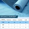 Yoga Mat with Poses, Sportneer Yoga Mats for Women & Men, Non Slip Double-Sided, Exercise Mats for Home Workout – 24″ Wide x 72″ Long x 1/4″ Thick – Exercise Mat Yoga Mat with Strap Home Gym